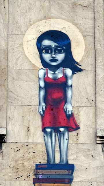 Street Art By Brazilian Artist Tinho On The Streets Of Frankfurt, Germany. details 2