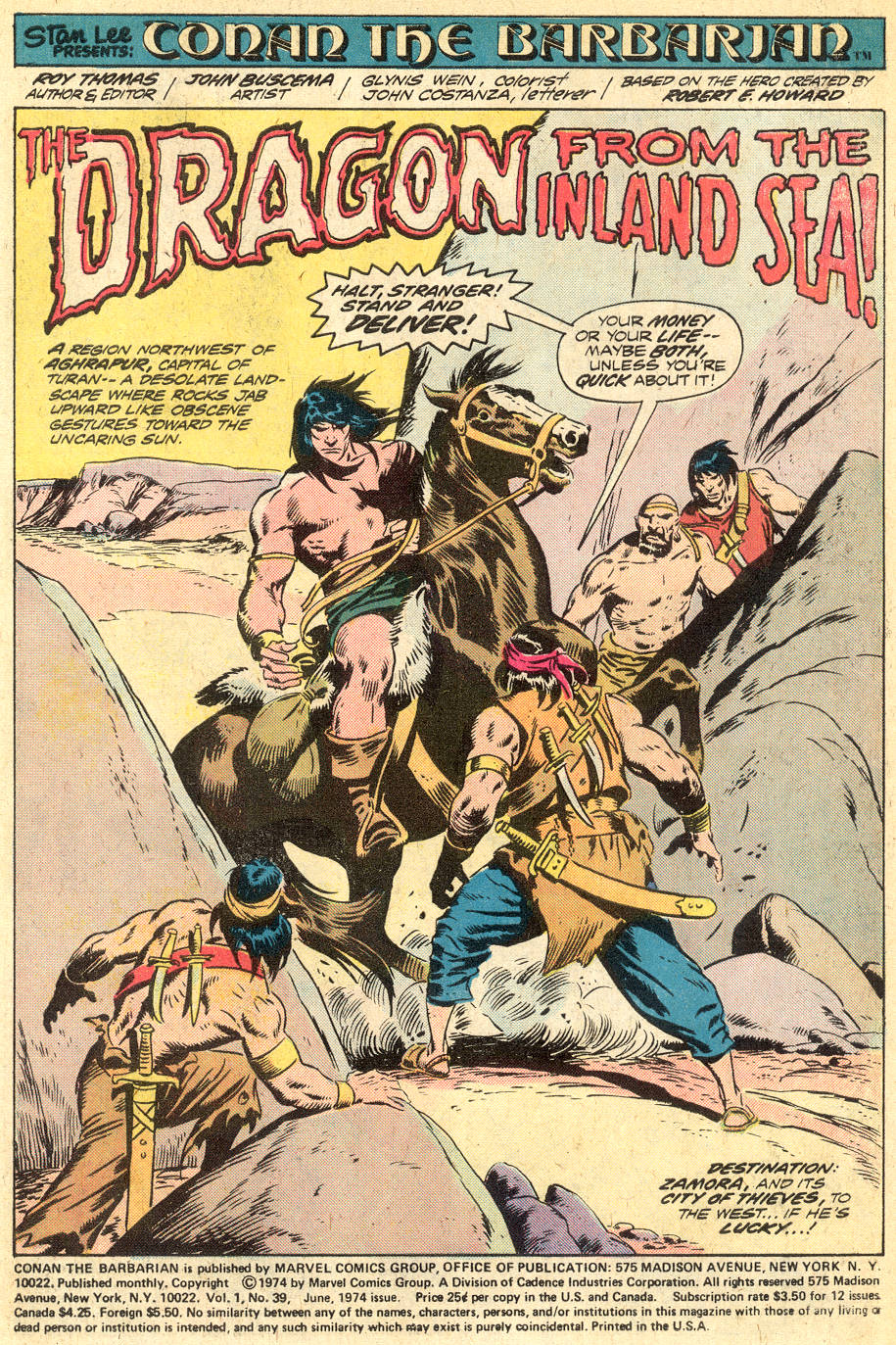 Read online Conan the Barbarian (1970) comic -  Issue #39 - 2