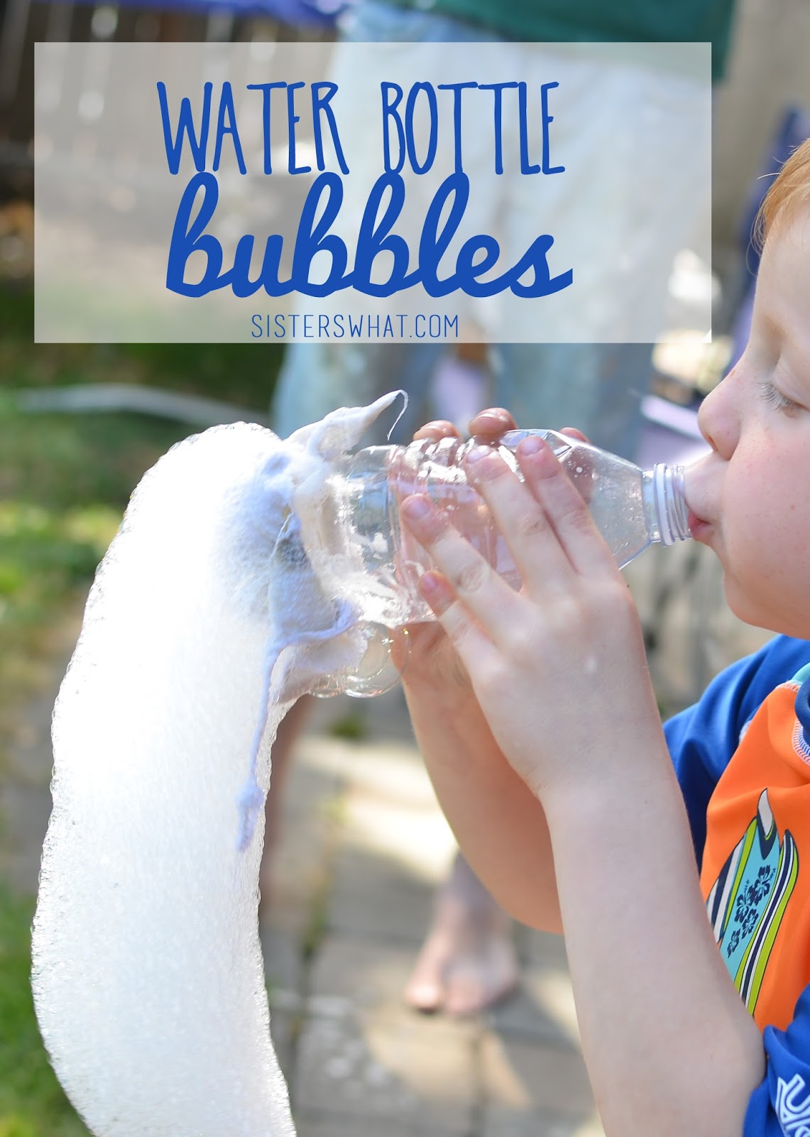 Water Bottle Bubbles Summer Kid Activity Sisters, What!