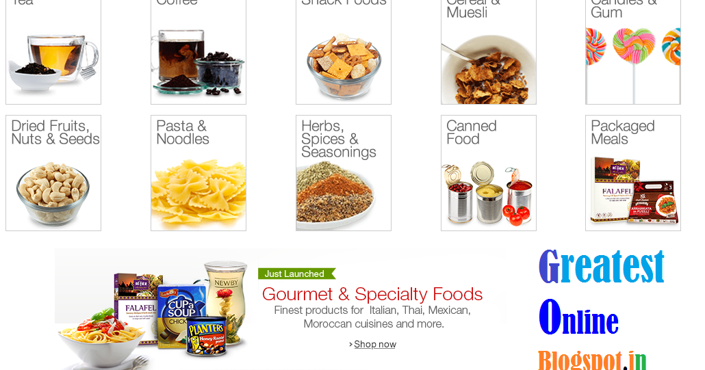 Gourmet & Speciality Foods India - Pasta & Noodles, Spices & Seasonings, Dried Fruits & Nuts, Coffee, Tea & Beverages, Candies & Gums, Snack Foods