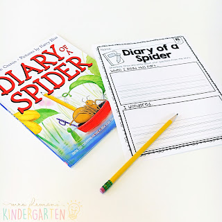 We love reading and learning about spiders in our kindergarten classroom, but planning meaningful comprehension activities can be a challenge. This Spider: Read & Respond pack made it super easy to teach 5 comprehension skills for 5 of our favorite picture books. Students especially love the themed crafts and writing prompts too!