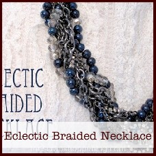 eclectic braided necklace