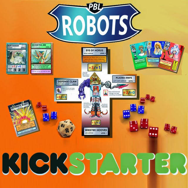 Blog Blog Cherry PBL ROBOT card & dice game on Kickstarter