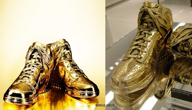 Dünyanın En Pahalı Erkek Ayakkabıları - Nike Altın Spor Ayakkabı - Kurgu Gücü
