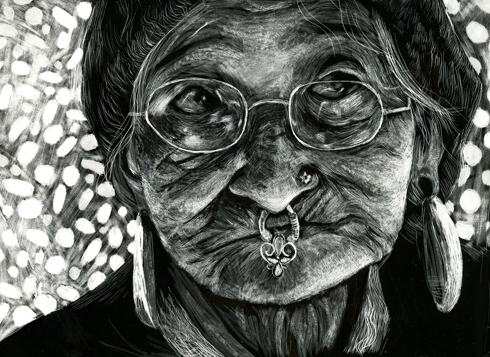 ILINDESIGNS SCRATCHBOARD DRAWING