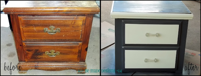 Nightstand Revival Before & After {be made designs}