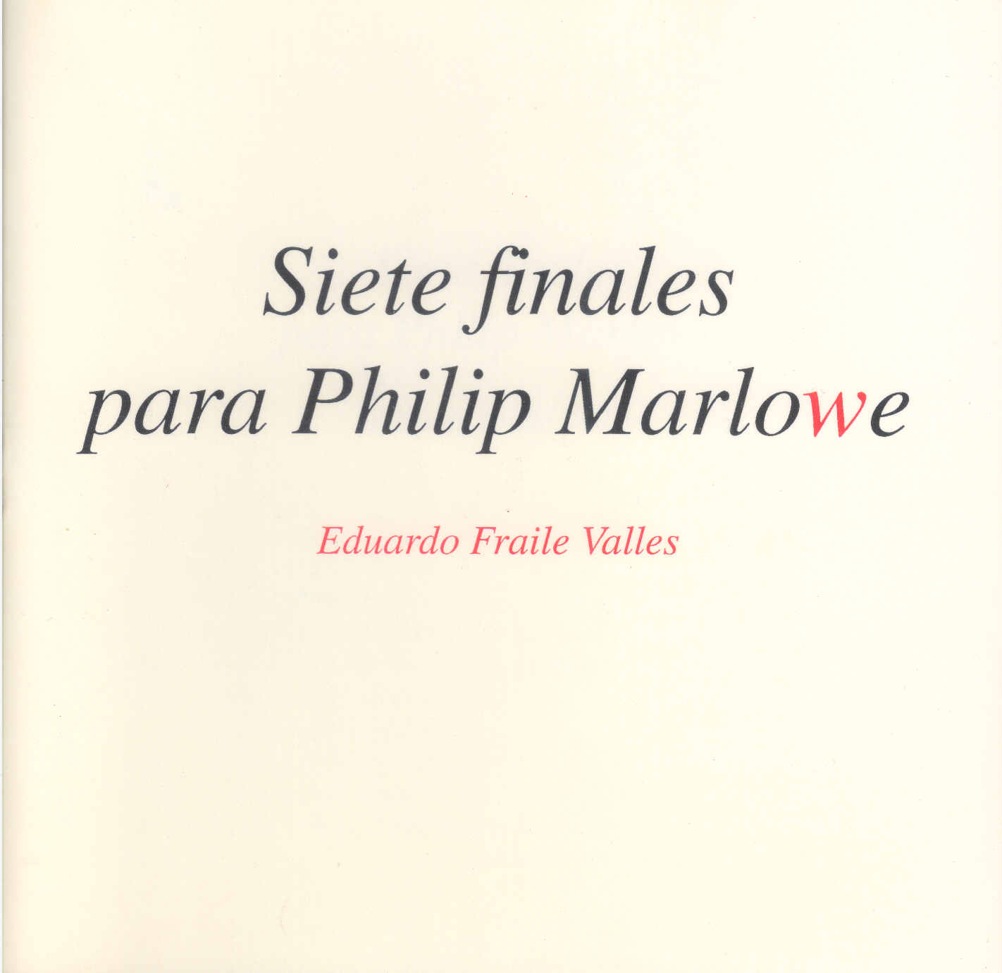 Siete finales para Philip Marlowe