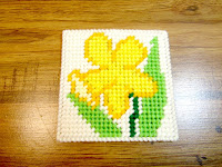jonquil floral coaster