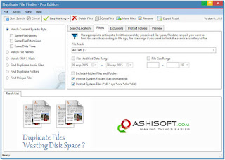 Ashisoft Duplicate File Finder Pro Portable