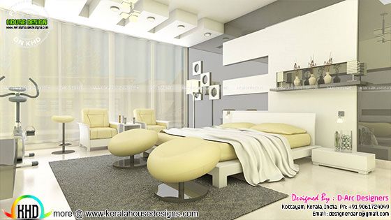 Modern bedroom interior