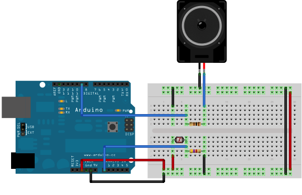 Pitch follower using the tone() function ~ Arduino Tutorial