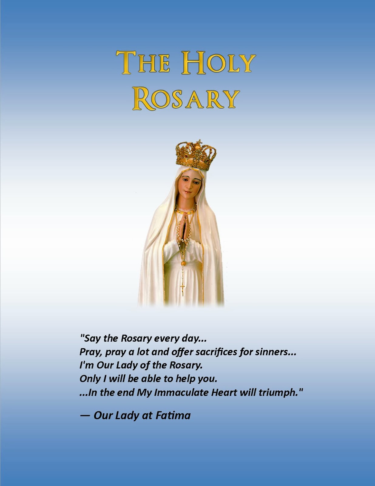 St. Joseph & Mt. D'or Parish Blog Spot The Holy Rosary