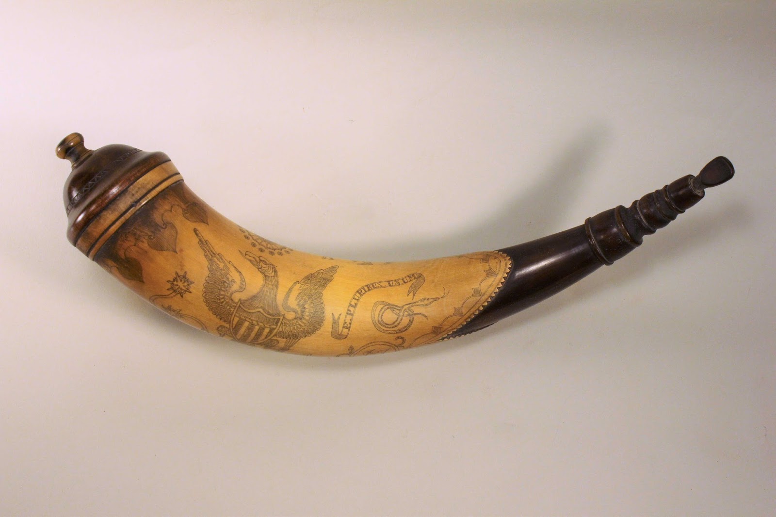 Contemporary Makers Tansel Style Powder Horn by Art DeCamp