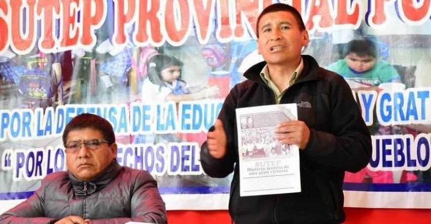 Profesores del SUTEP iniciarán paro indefinido el 20 de junio en la región Puno Profesores del SUTEP iniciarán paro indefinido el 20 de junio en la región Puno