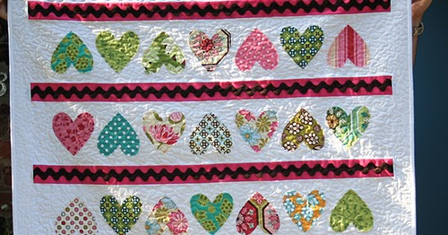 Quilting Land Candy Hearts Quilt Pattern mini quilt candy hearts valentines day hanging