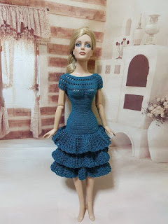 vestidos de tejido para barbies