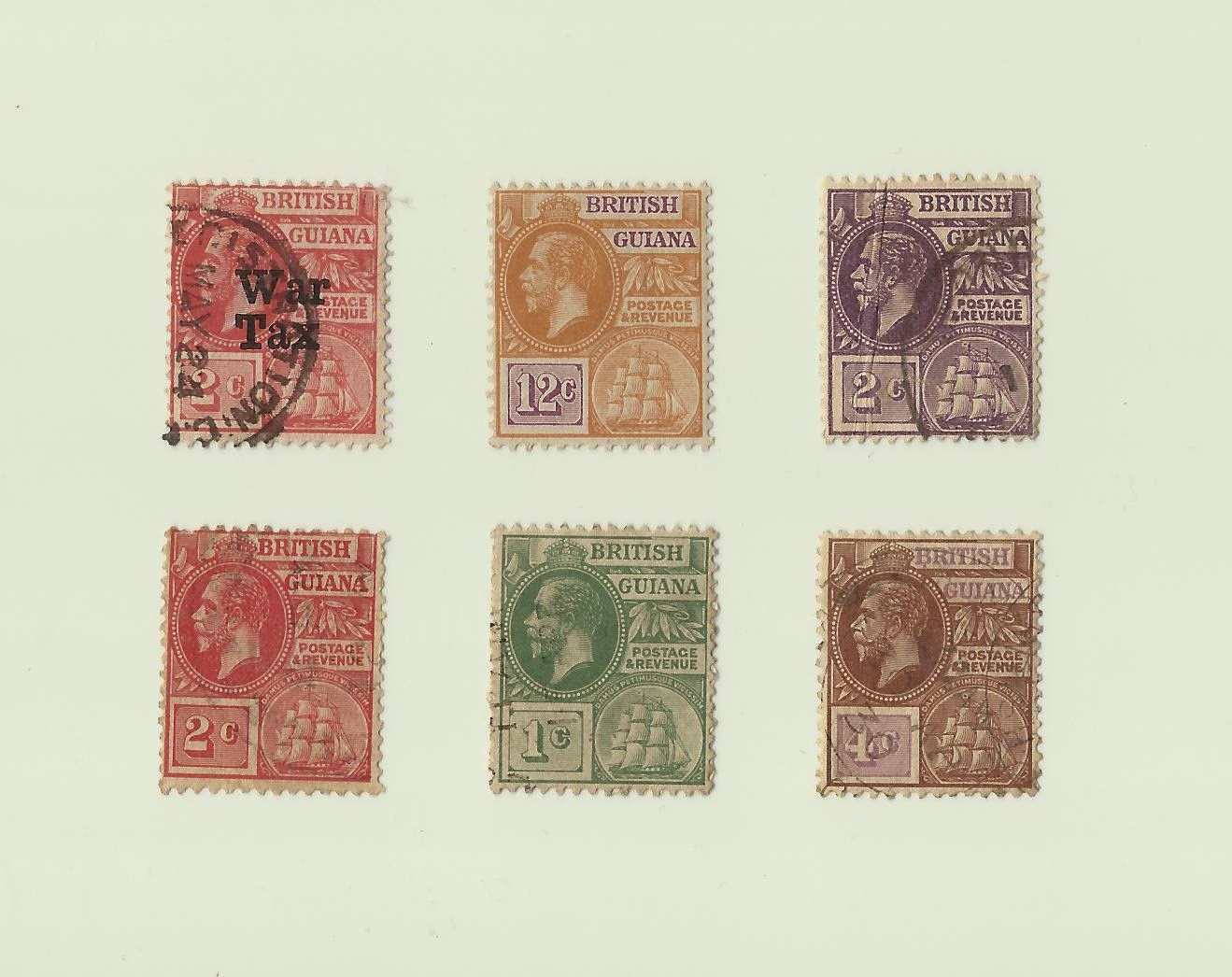 mizan matawang dan setem Old Stamps And Coins Of British Guiana / Guyana