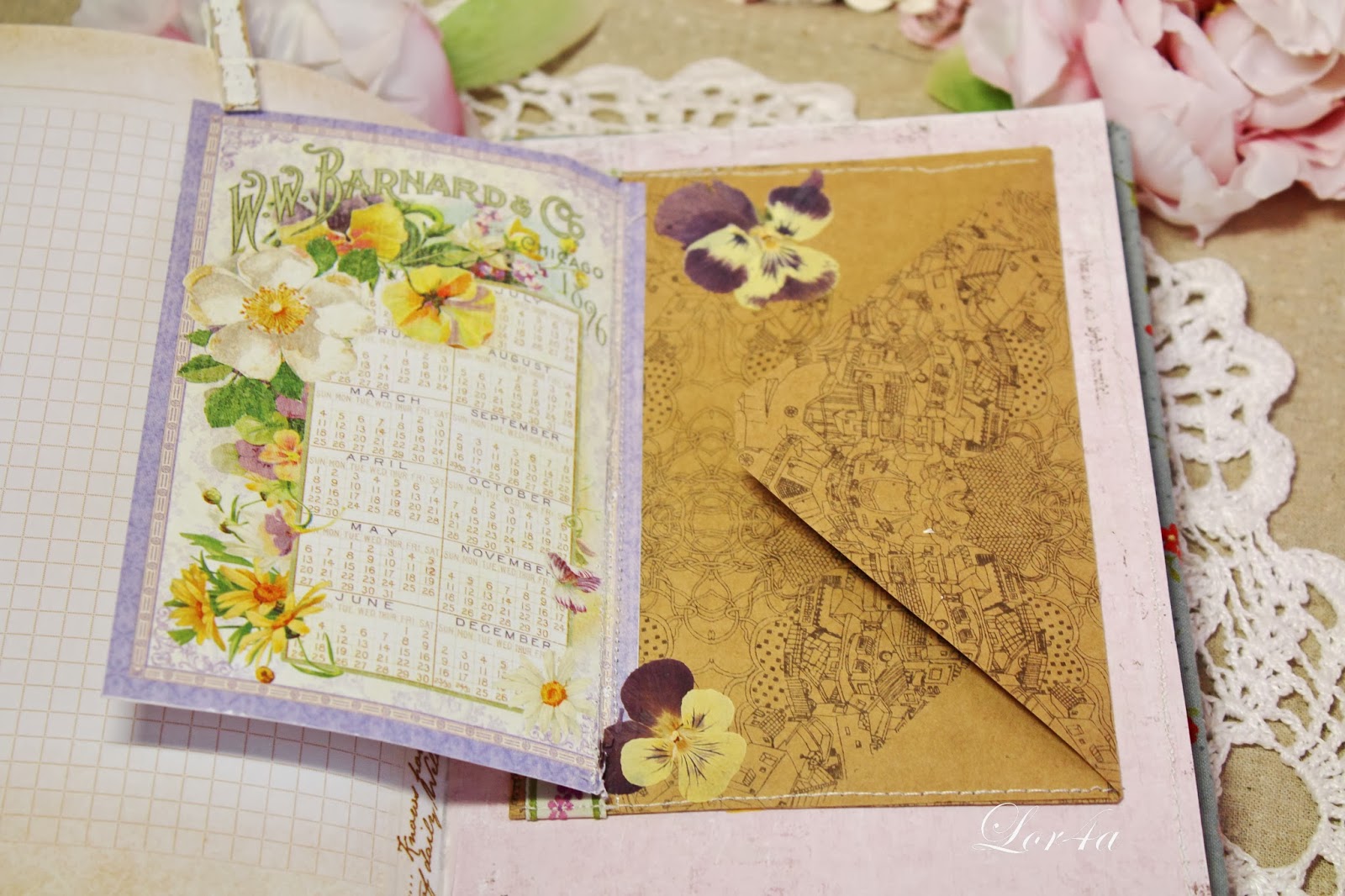 оформление блокнота "мир моих кукол". бумажный мир в блокноте комнаты. как красиво оформить блокнот внутри своими руками. летний блокнот. фотосессия с блокнотом.