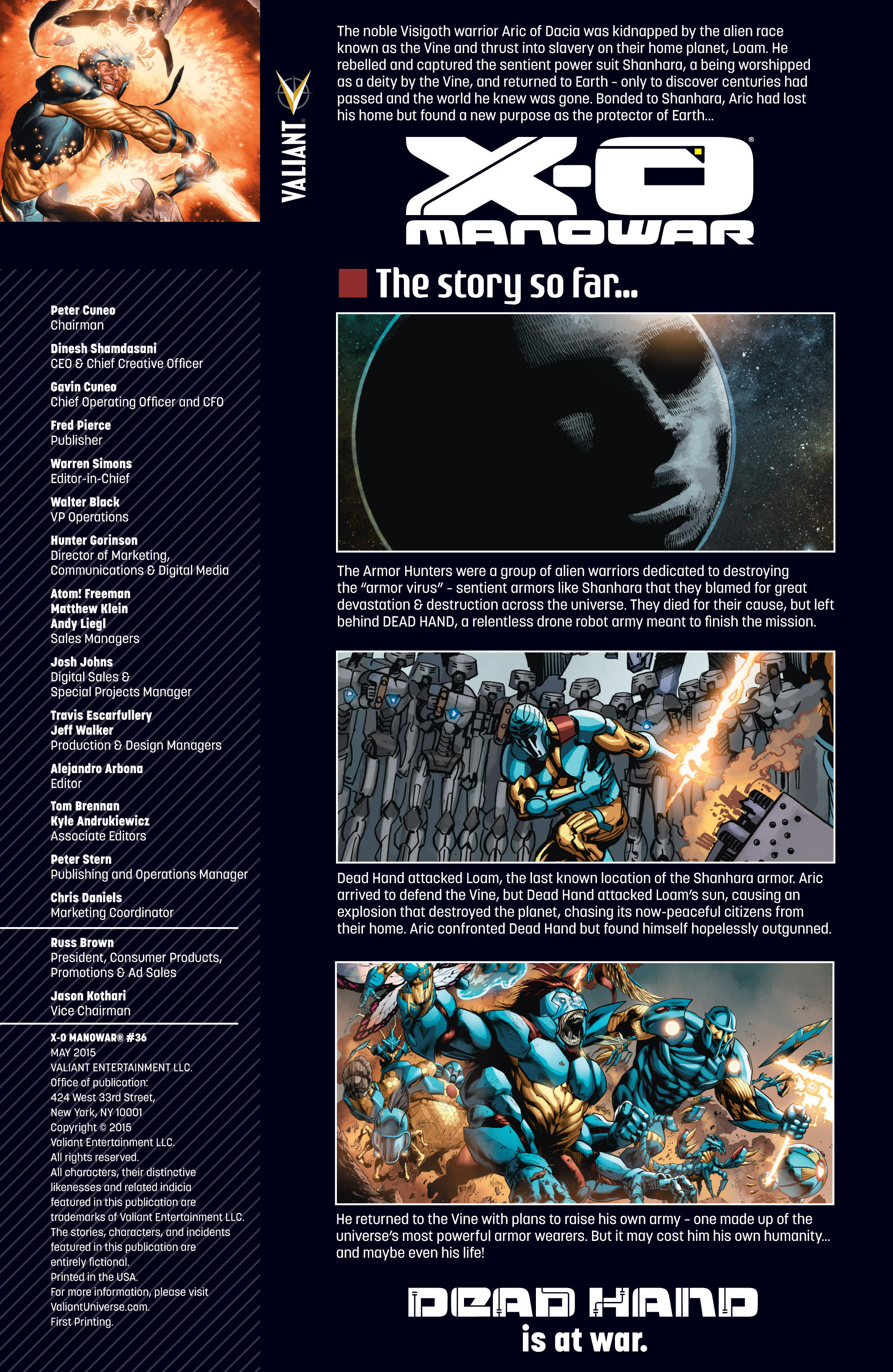 Read online X-O Manowar (2012) comic -  Issue #36 - 2