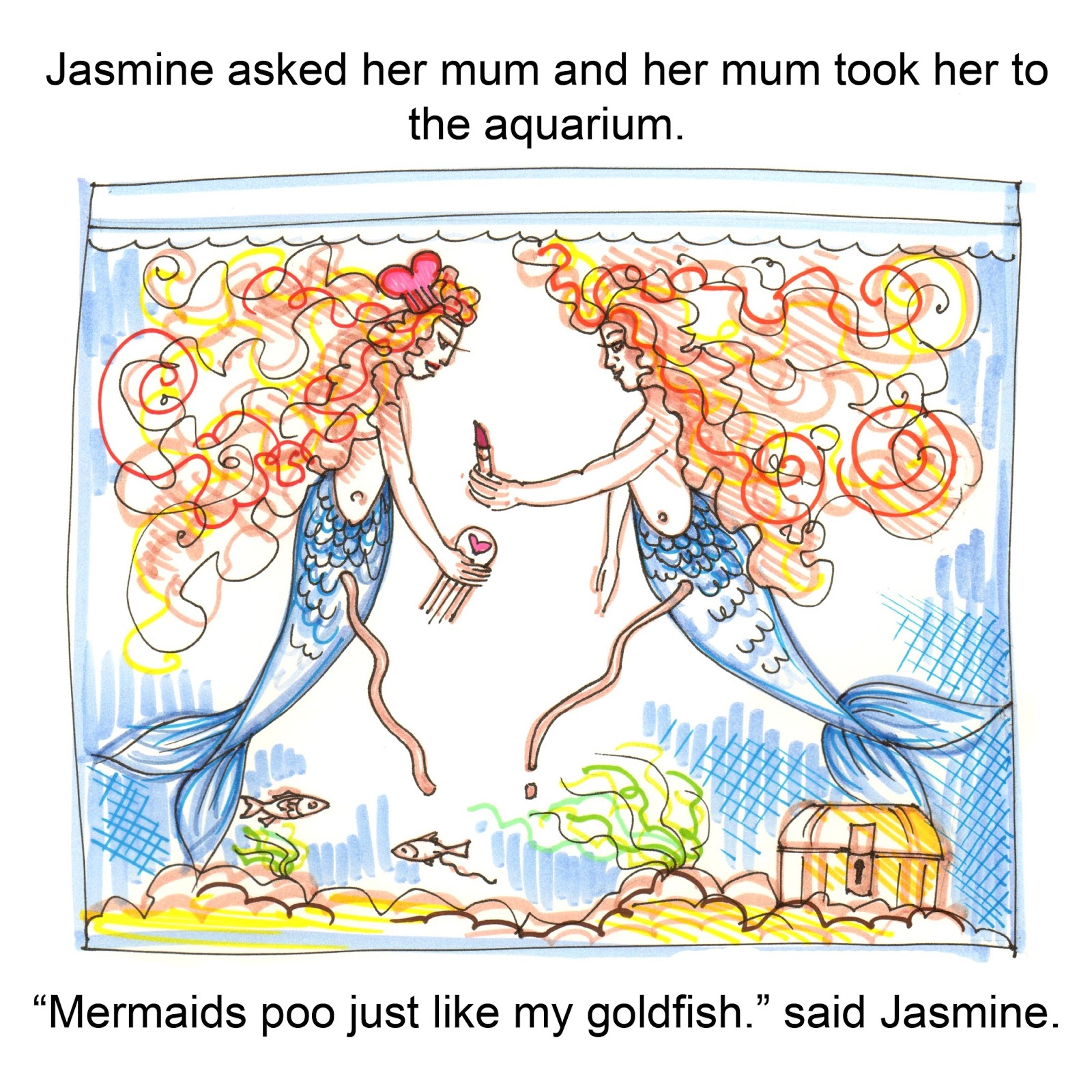 Kirsteen Lyons How do Mermaids poo. Free childrens story by Kirsteen