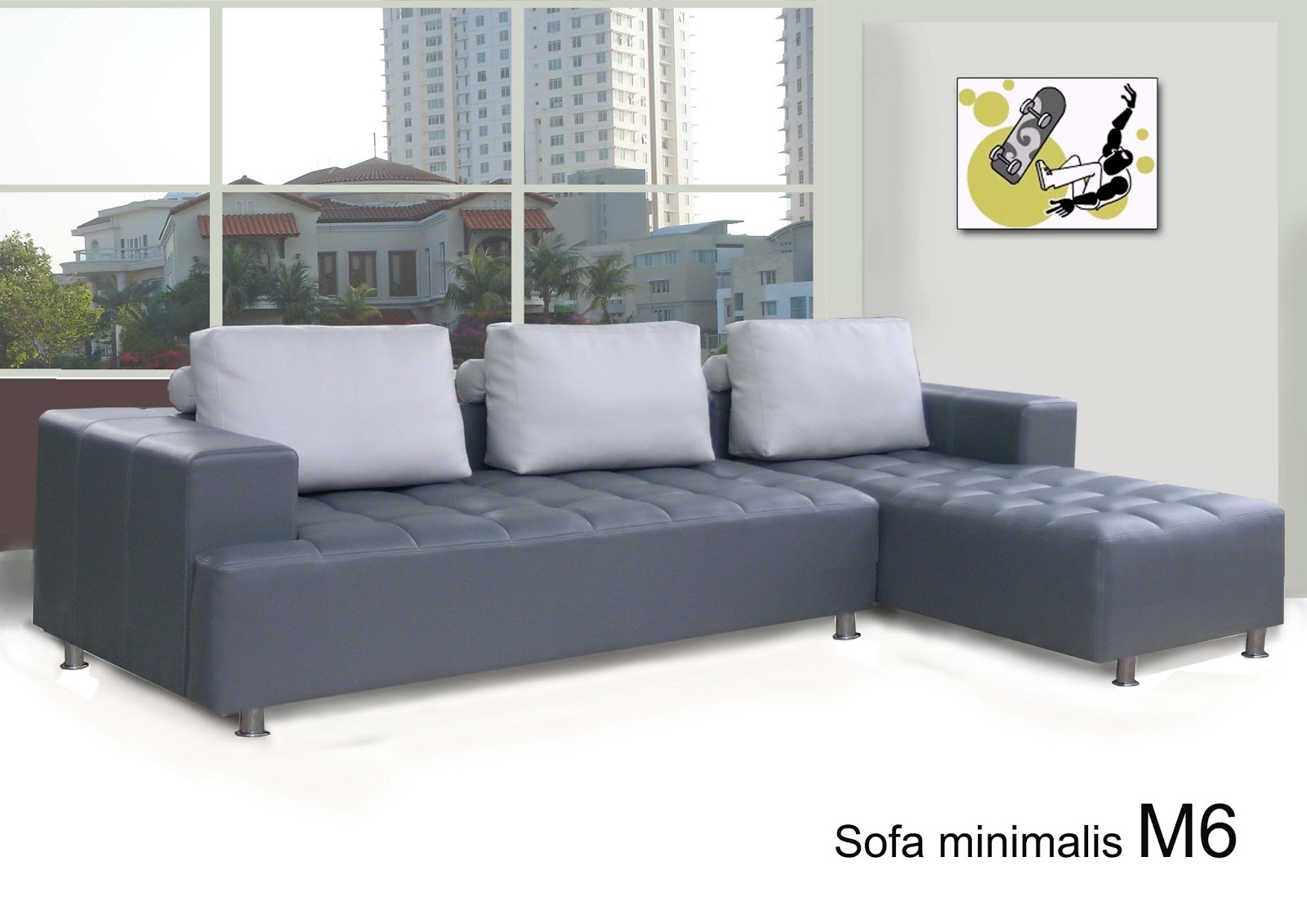 Rumah minimalis Desain  sofa minimalis 