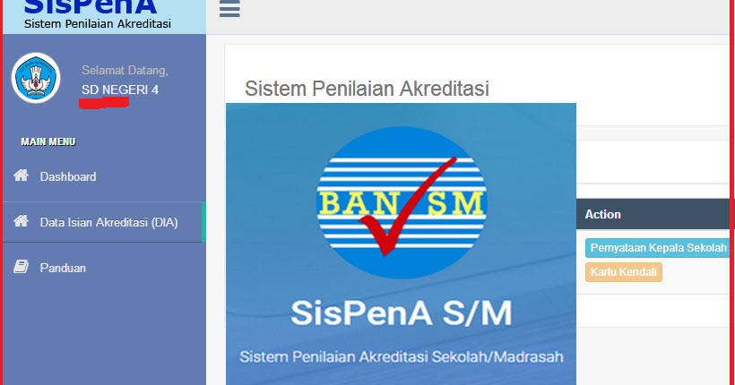 Bukti Fisik Akreditasi Dokumen SisPeNa SD/MI