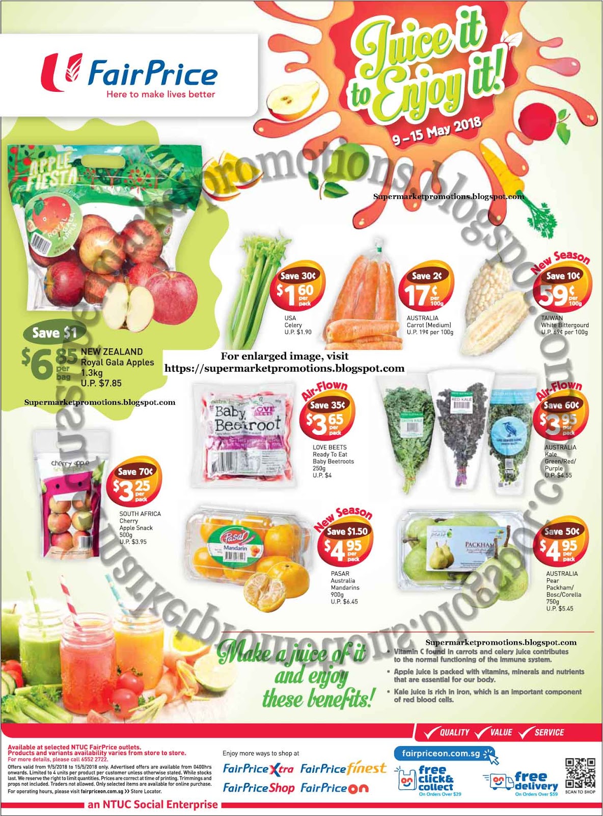 NTUC FairPrice Juice It to Enjoy It 09 15 May 2018 Supermarket Promotions