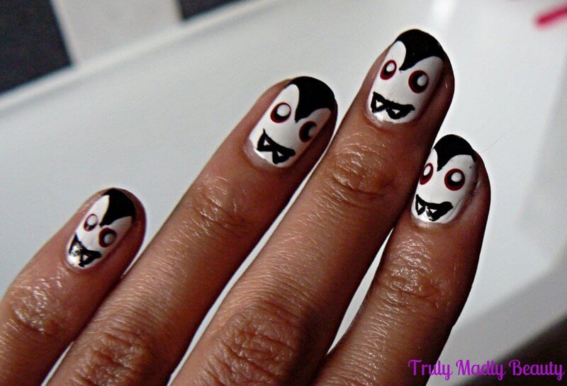 Truly Madly Beauty: Halloween Nails - Count Dracula!