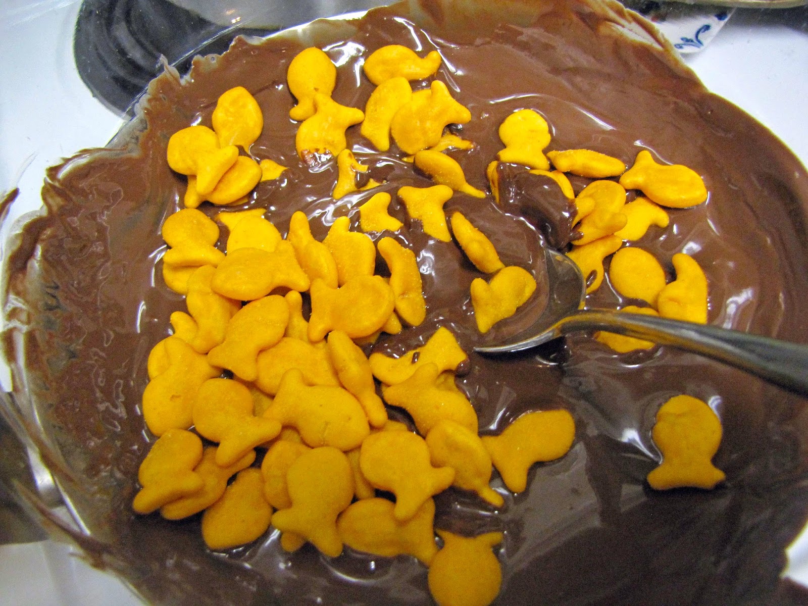 The ChocoAholic Chocolate Covered Goldfish