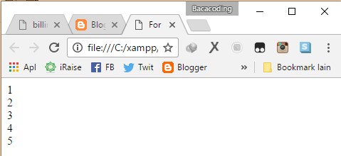 Perulangan (For) Dengan JavaScript - BACA CODING