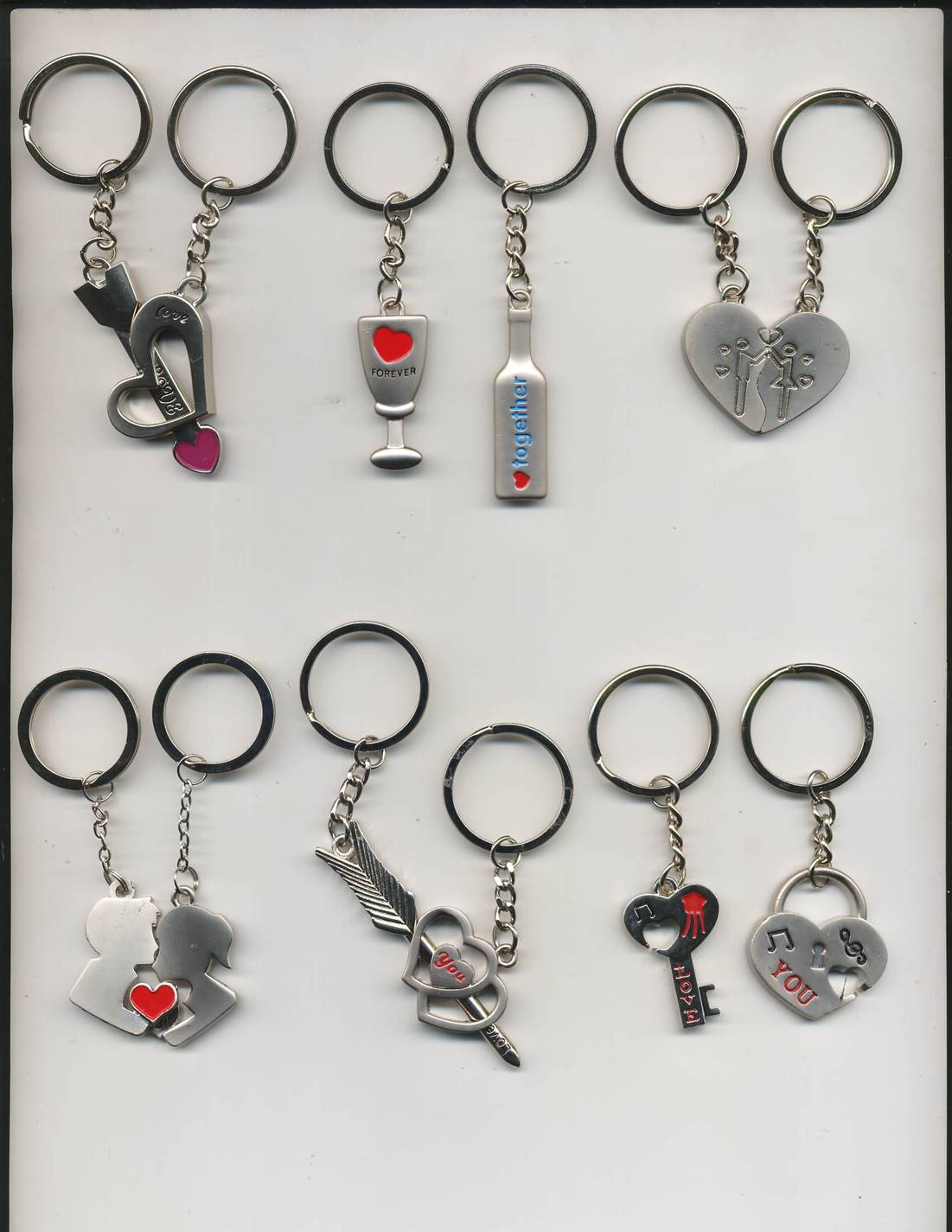 EIKO Accessories Couple Keychains! Perfect for the Romantics )