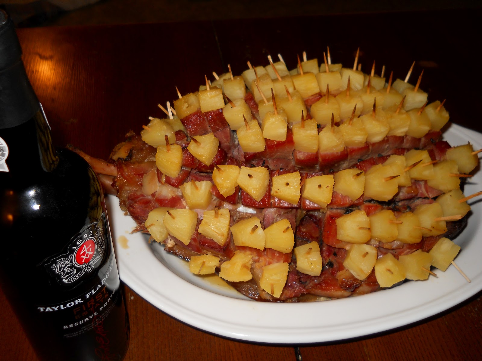 365 días de platillos mexicanos Jamón ahumado con piña