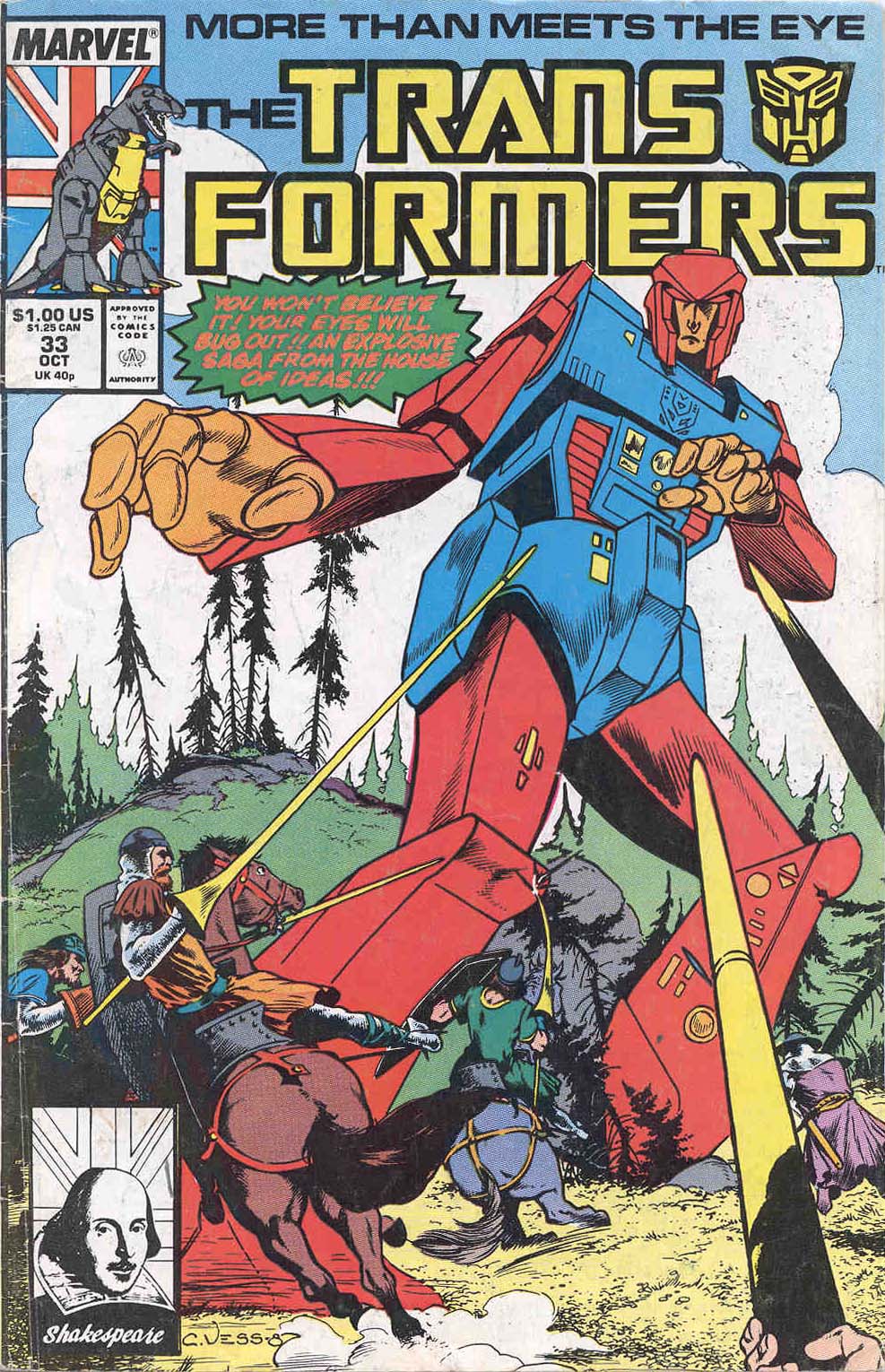 Read online The Transformers (1984) comic -  Issue #33 - 1