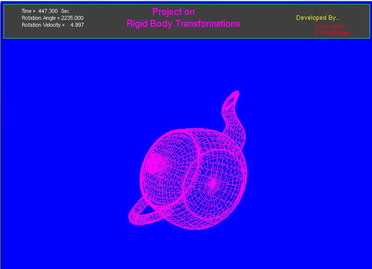 OpenGL Projects Rigid Body Transformation A project demonstrate