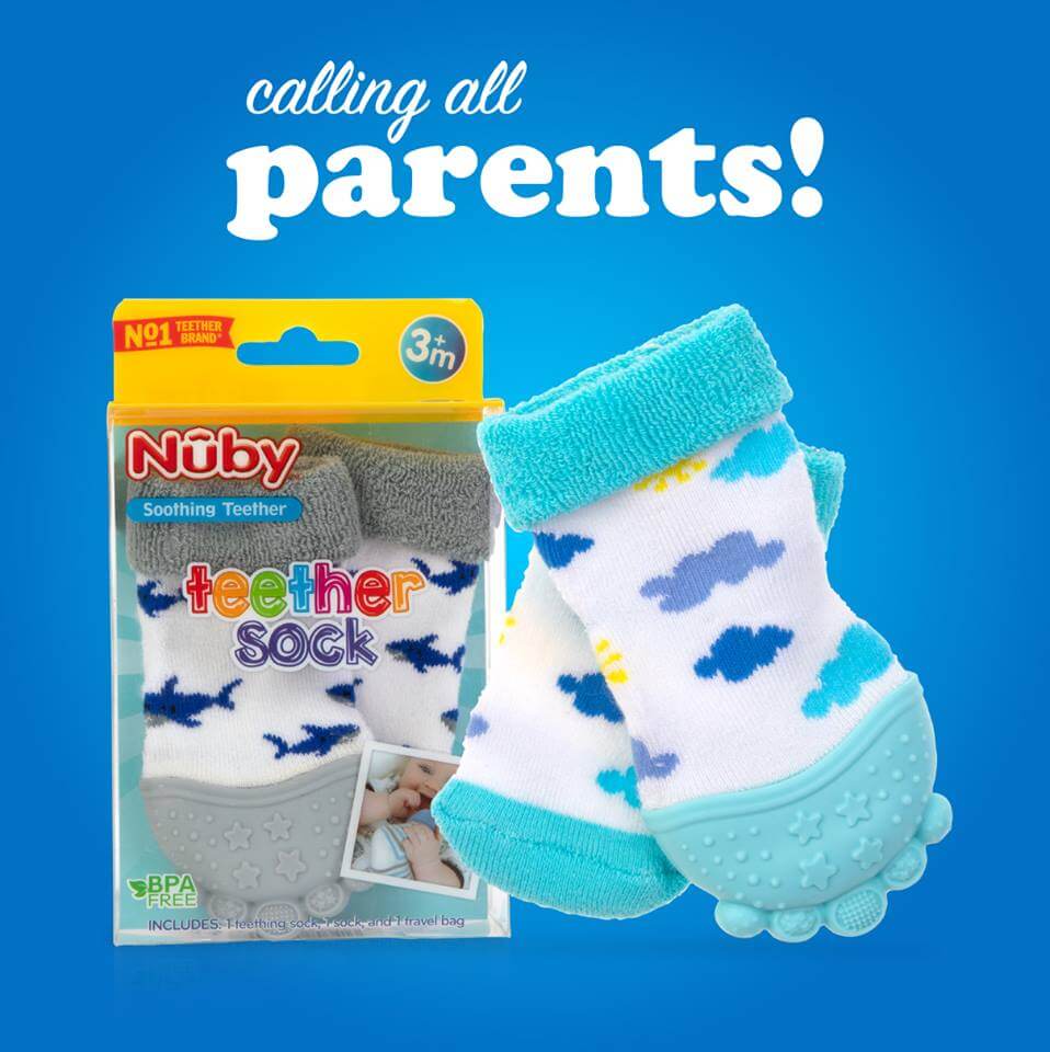 teething socks nuby