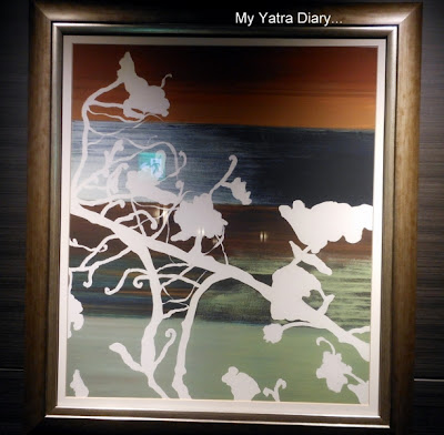 Japanese art in the room at New Miyako hotel in Kyoto - Japan