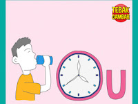 Tebak Gambar Orang Minum Jam dan Huruf U Tebak Gambar Orang Minum Jam dan Huruf U