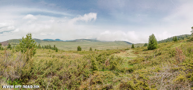 View toward Dobro Pole from Macedonian/Greek Border. 