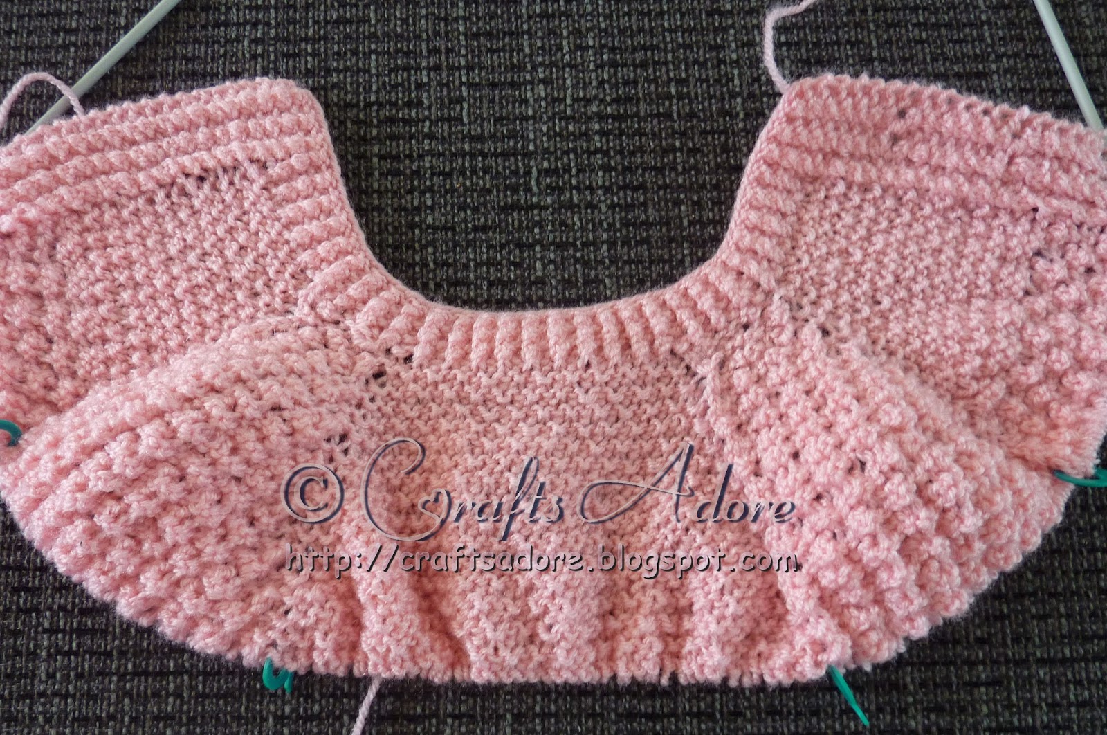 CraftsAdore Knitted Baby Girl Layette Free Knitting Pattern