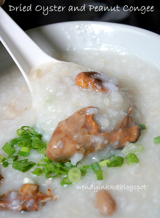 Table for 2.... or more Lean Pork, Oyster and Peanut Porridge Rice