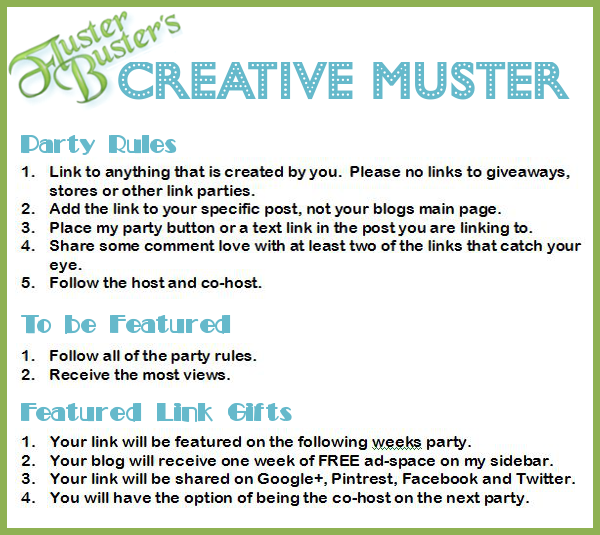 Fluster's #CreativeMuster Linky Party #65