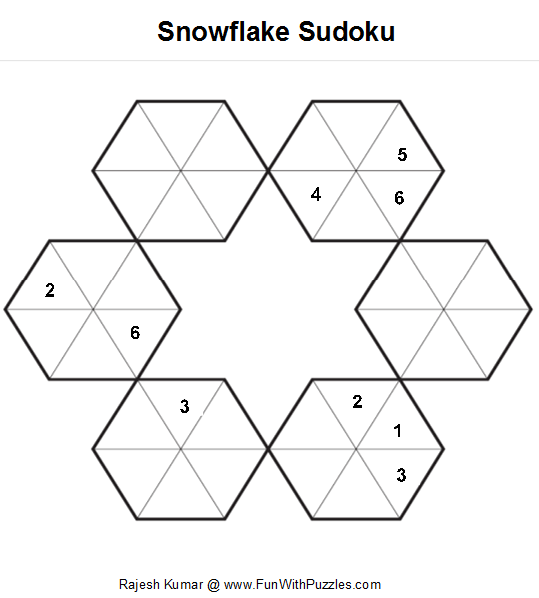 Snowflake Sudoku (Fun With Sudoku #10)