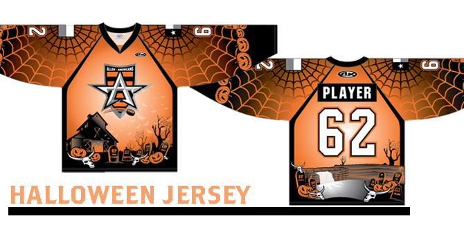 Halloween jersey I designed for the Reading Royals