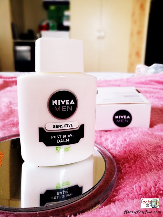 Woman In Digital Nivea Men After Shave Balm Works as a Makeup Primer