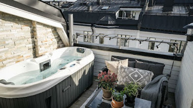 Una bañera de hidromasaje en el balcón ¿Copiarías la idea?