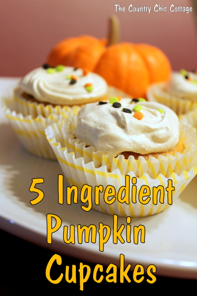 5 Ingredient Pumpkin Cupcakes with #CoolWhipFrosting and @Walmart # ...