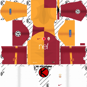 Galatasaray S.K. 2018/19 UCL Kit - Dream League Soccer Kits