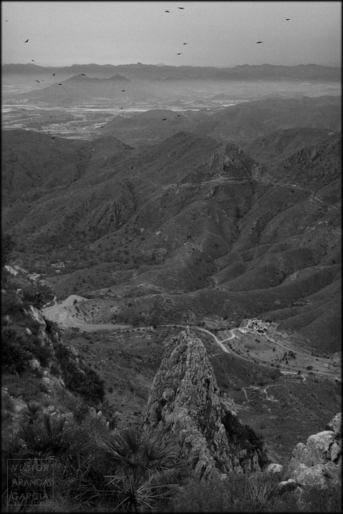 Sierra de la muela con Rapaces fotografia, paisaje, murcia, rapaces, sierra, muela, rambla