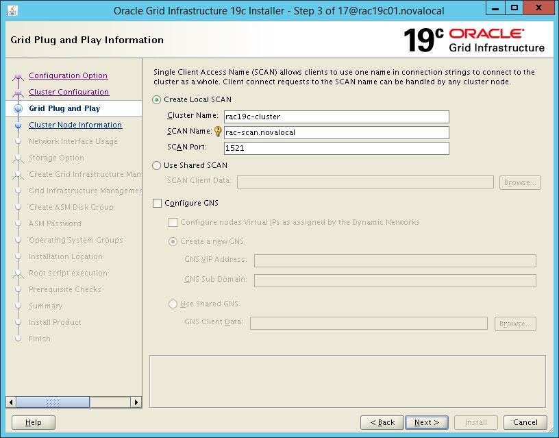 Oracle Database 19c Grid Infrastructure / RAC Installation Part 3/3