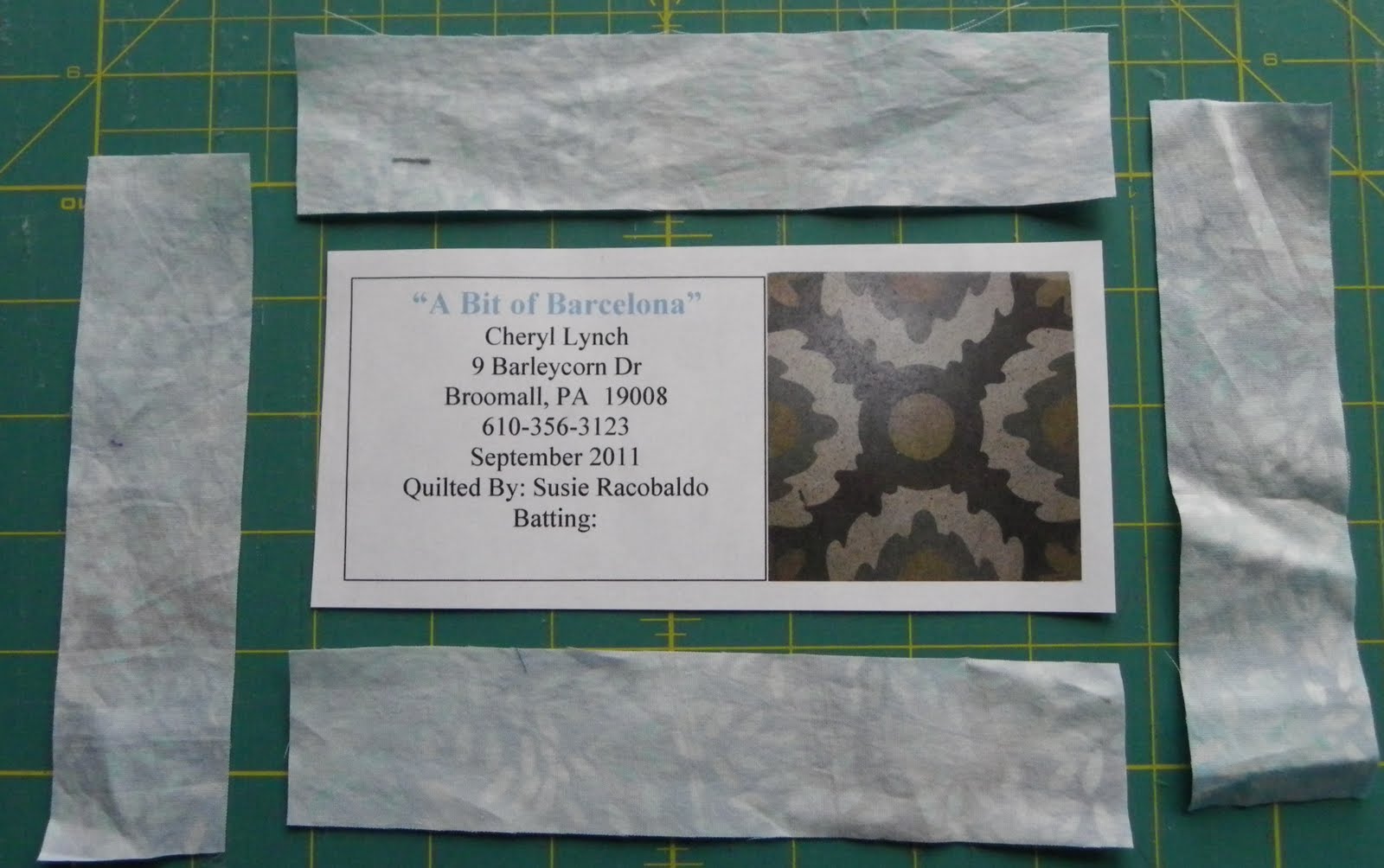 Cheryl Lynch Quilts: Tips For A Quick Quilt Label